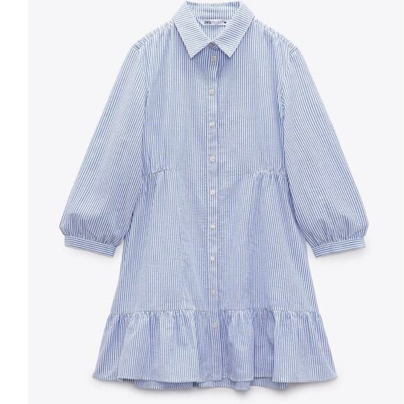 Zara Dresses & Skirts - NWT- Zara - STRIPED SHIRT DRESS-XXL